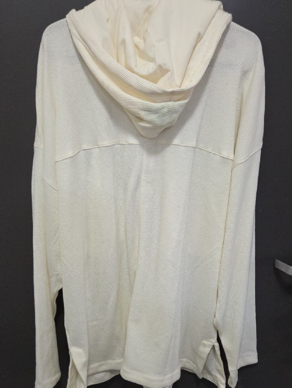 Roxy Cream Hooded Button-Up Knit Cardigan - Picture 5 of 5